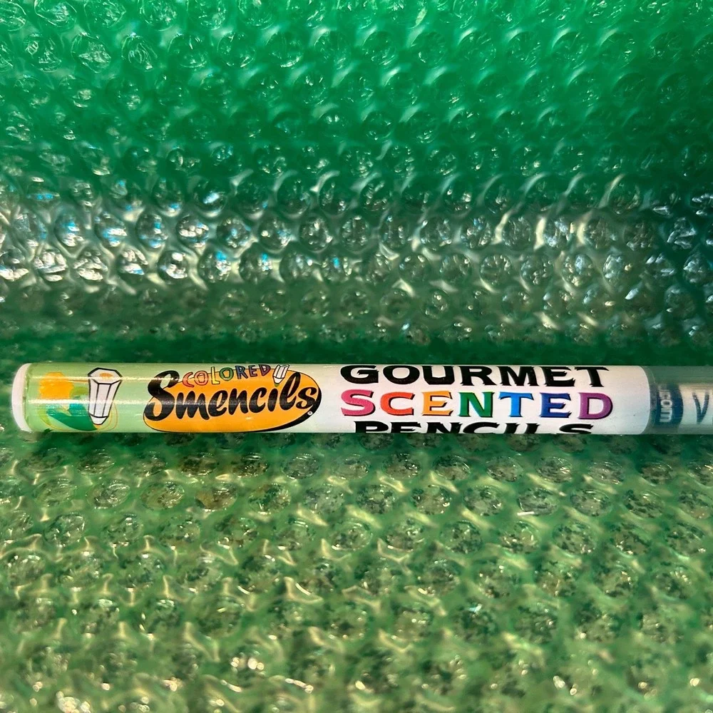 Smencils RETRO Colored -VERY BERRY-Gourmet Scented Pencil Eco Newspaper RARE